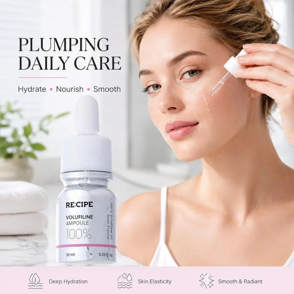 Volufiline Ampoule 10ml Facial Moisturizing Essence Hydrating Nourishing Serum For Supple Skin Boost Skin Elasticity Anti-Aging
