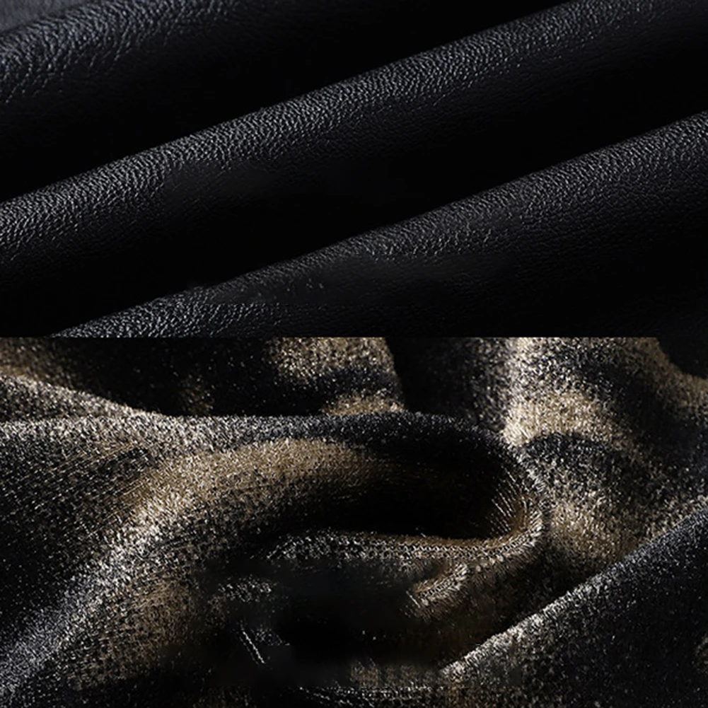 

Мужская легкая кожаная мотоциклетная куртка с тонким ветрозащитным материалом из вельвета и застежкой-молнией для повседневного использования