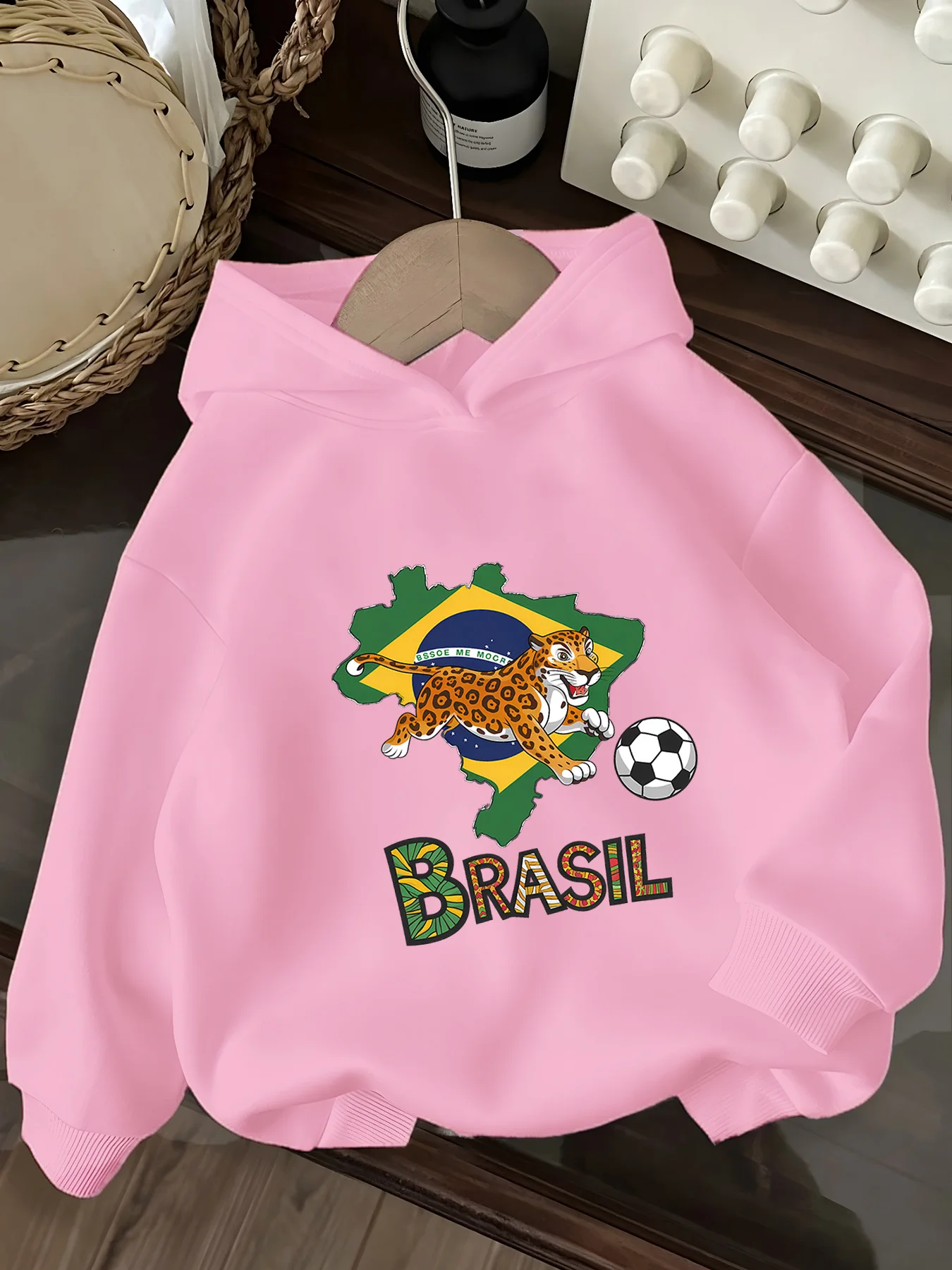 

printed girls hooded sweater children suitable for young girls and students boy party special clothing 120-160 cm