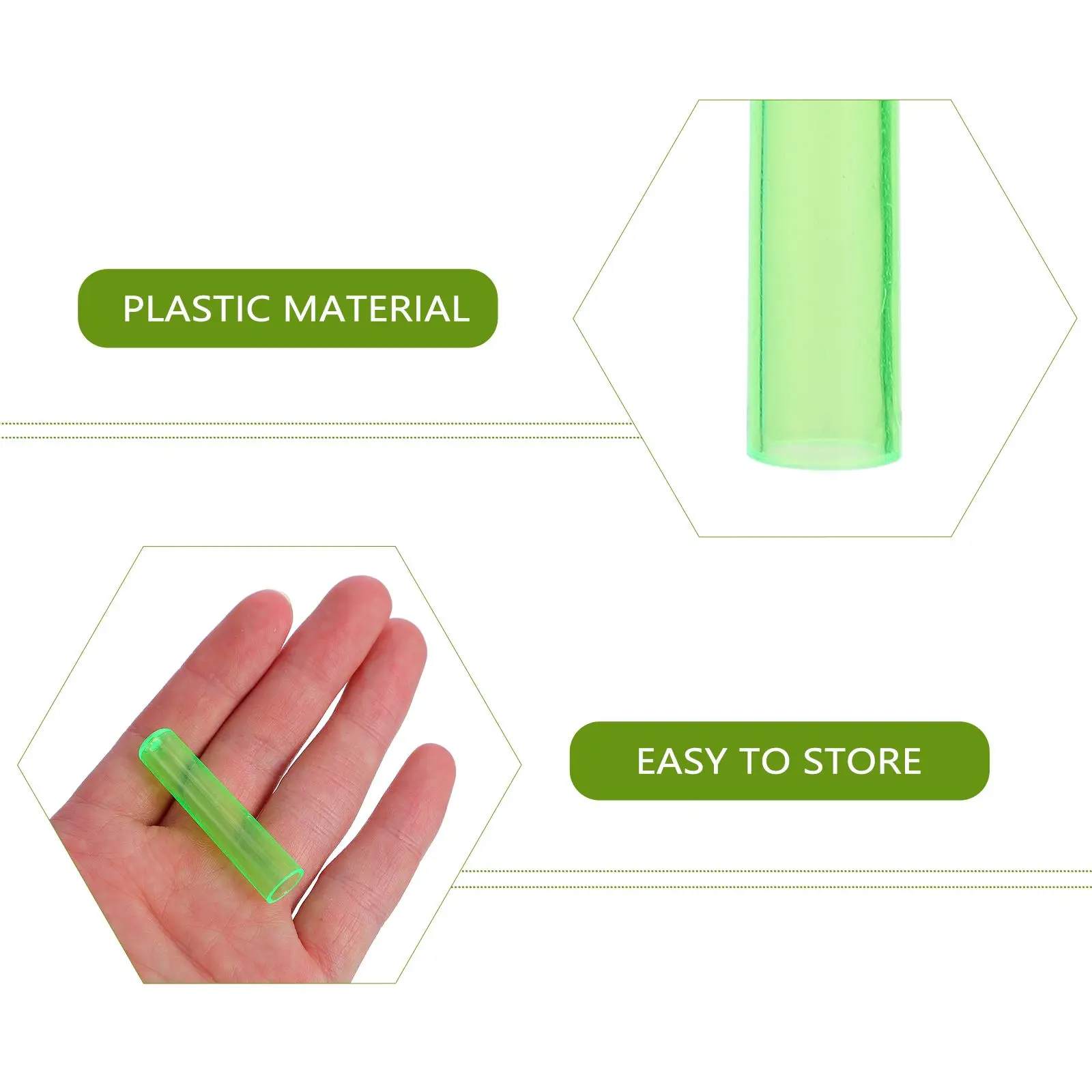 

100 Pcs Colored Pencil Protectors Transparent Plastic Extending Caps Safety Anti Hexagonal Triangular Circular Pencils