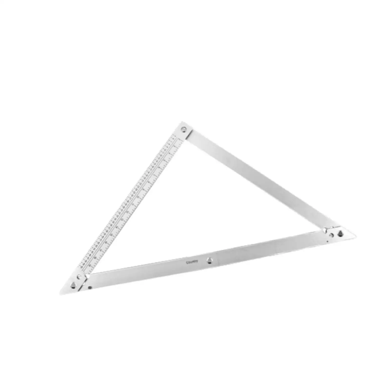 Large Triangle Hollow Measuring Ruler Aluminum Alloy Square Protractor for Woodworking Carpentry Projects