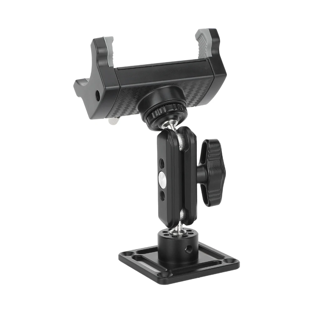 Wall/Ceiling Mount With Smartphone Holder Clamp with Mini Ball Head Extension Ar