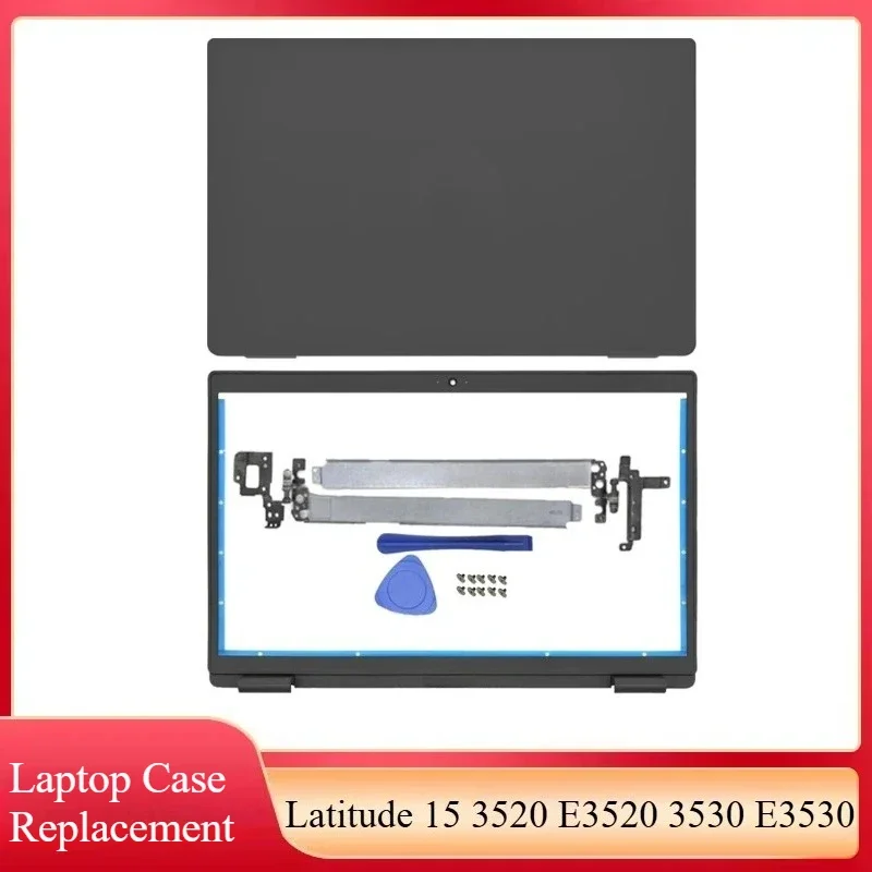 

Новый чехол для ноутбука Latitude 15 3520 E3520 3530 E3530, задняя крышка ЖК-дисплея, передняя панель, петли, верхний корпус экрана ноутбука, черный