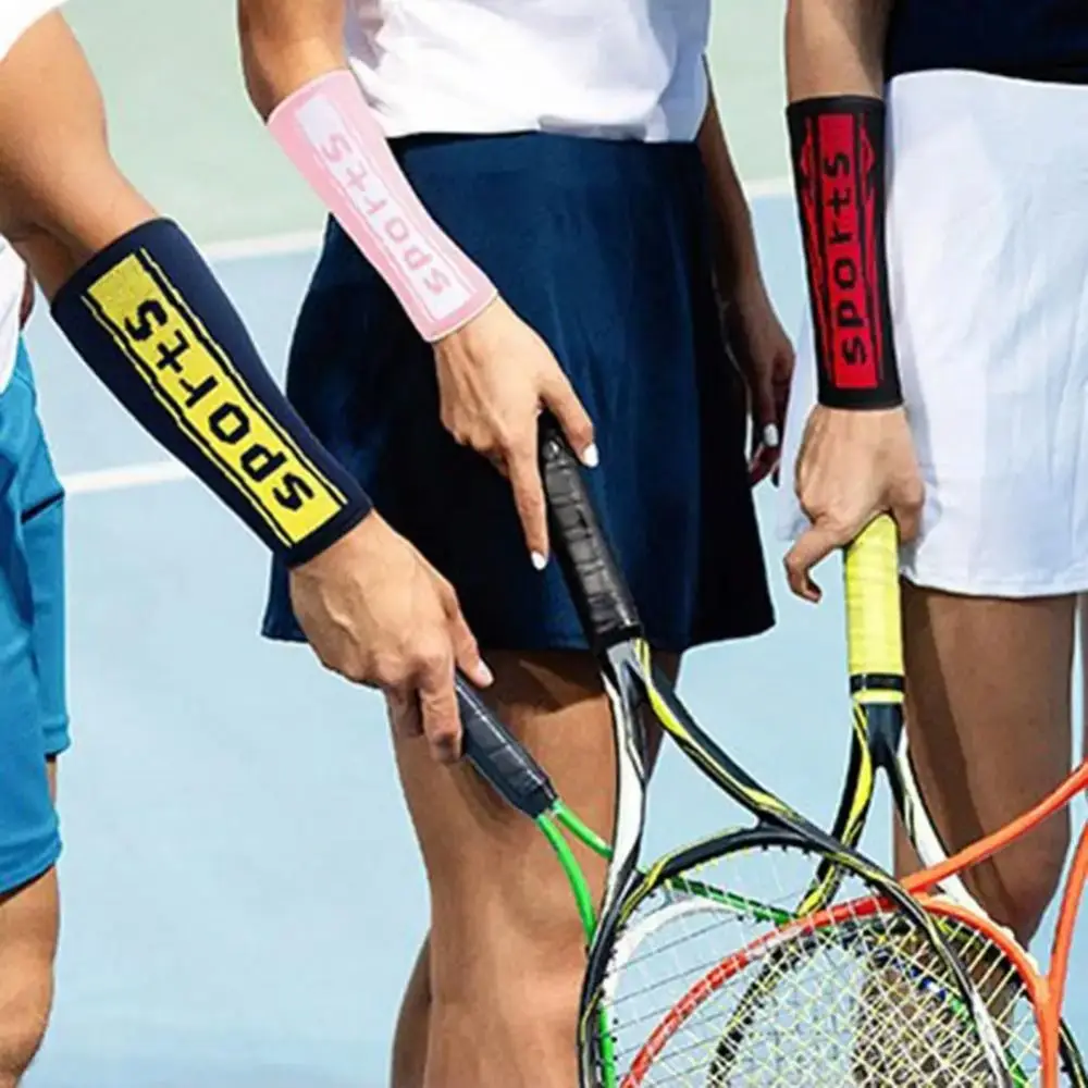 1pair Nylon Protection Arm Sleeves Volleyball Badminton Breathable Sports Arm Sleeve Sweat-absorbent Elastic