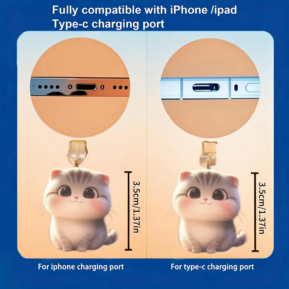 

Type-C Dust Plug Cartoon Phone Dust Plug Cartoon Dust Plug Decorative For Type-C Interface Phone Android Phone