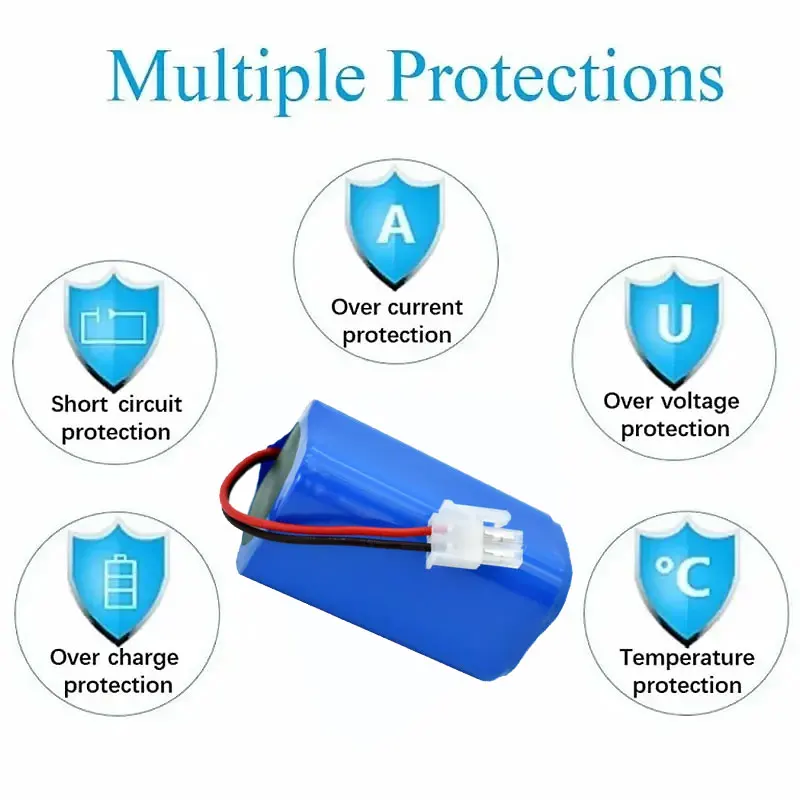 

✔2026 14.8V 6800mAh 9800mAh lithium battery pack For ILIFE A4 A4s V7 A6 V7s Pro Robotic Sweeper Vacuum Cleaner Xiaoni MJST