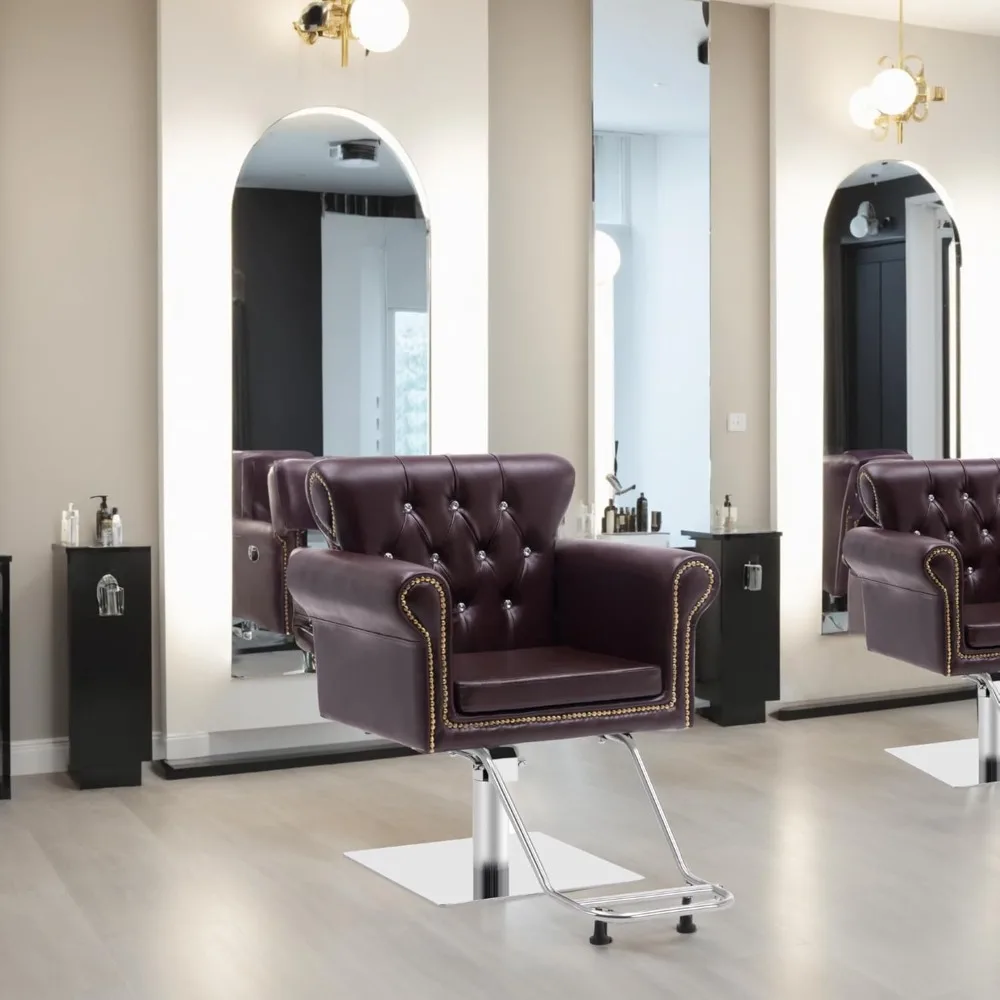 Cadeira de salão de estilo clássico para cabeleireiro, cadeira de barbeiro hidráulica antiga, equipamento de spa de beleza 8899