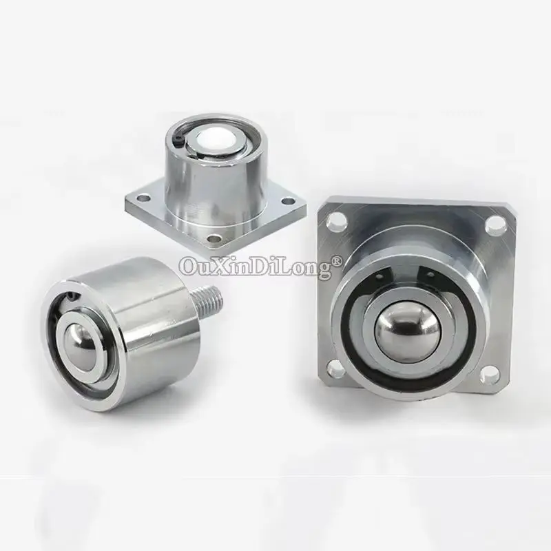 8PCS Heavy Downward Use Universal Ball Transfer Unit Steel/Nylon Ball Bearing Bull Eye Wheels Casters Conveyor Rollers Sliders
