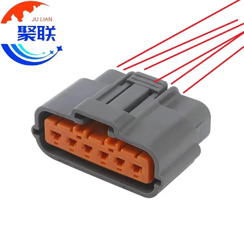 1Set 6Pin 6195-0035 Car Waterproof Connector Accelerator Pedal Position Sensor Socket Throttle Pedal Plug