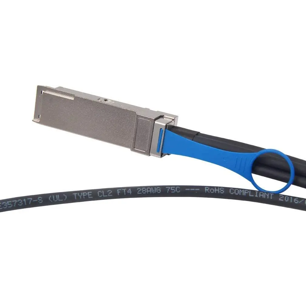 Imagem -04 - Cabo de Cobre Twinax do Anexo Direto Passivo 100g Qsfp28 a 4x 25g Sfp28 Breakout Dac m