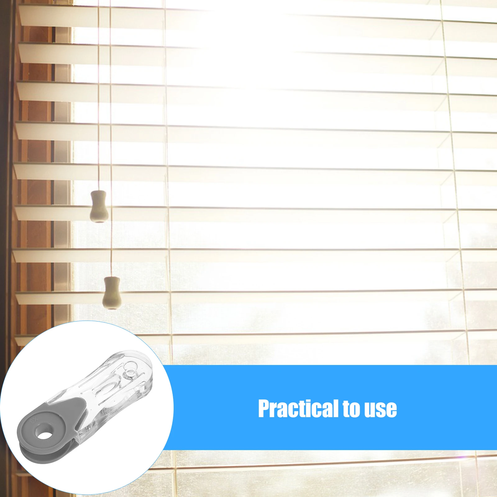 

6Pcs Window Blinds Pull Cord Weight Replacement Simple Color Roller Blind Handle Cord Pull Knobs Easy Blind