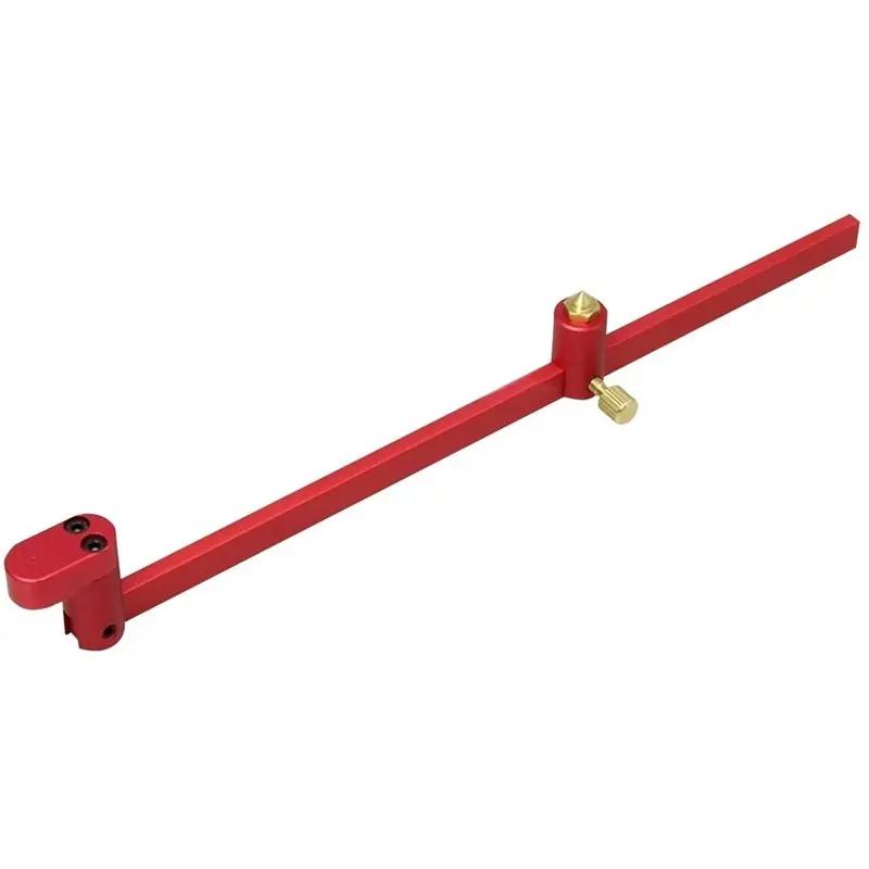 B62B Woodworking Scribing Gauge 300mm, Aluminum Alloy Lengthening Circle Ruler Inch Metric, Compass Tool