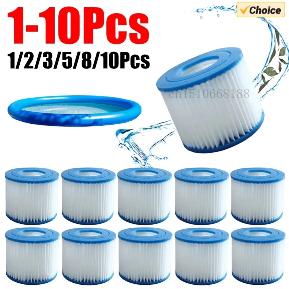 Filtro de piscina tipo VI, filtro de piscina de repuesto para cartucho de filtro Flowclear Size VI Lay-Z-Spa para filtro Intex