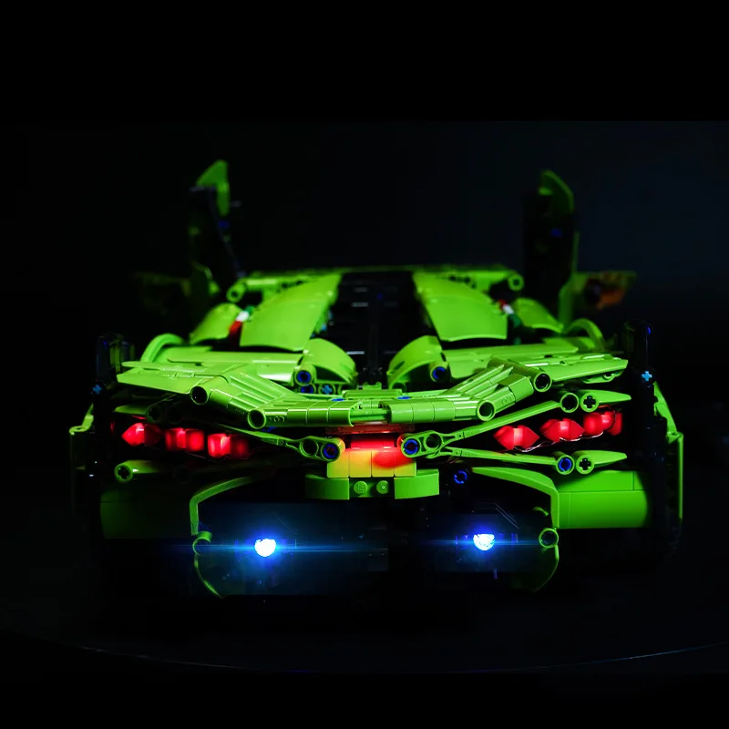 Building Block Lighting Fixtures,Compatible With MOC42115 Luxury Car Racing Car Remote-Controlled LED Lighting Fixtures