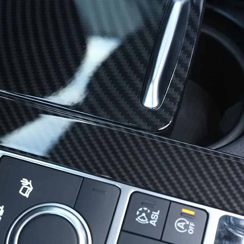 

Suetlcoity For Landrover Range Rover Sport RR Sport 2014-17 ABS Carbon Fiber Car Center Console Panel Cover Trim Car Accessories