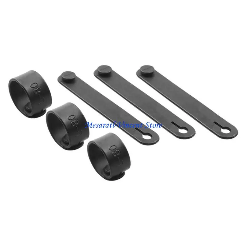

A70F Rubber Straps Wire Cable Ties Organizers Rubber Cord Clip Reusable for Motorbike