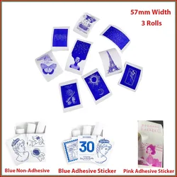 Mini Printer Thermal Paper Sticker Blue Self-adhesive Paper for Wireless Bluetooth Photo Inkless Printer 57mm Printing Paper