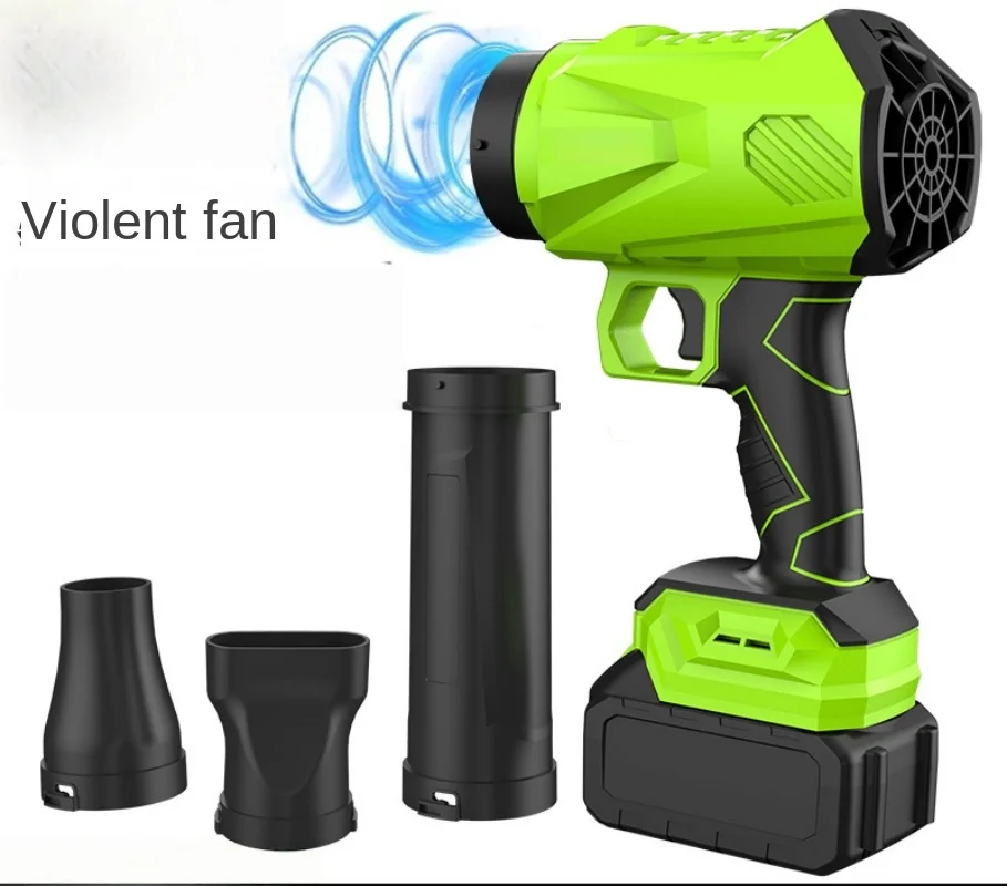 Batteria al litio Ventilatore per foglie tempeste Ventilatore violento industriale Turbina per rimozione polvere Ventilatore d'acqua Ventilatore portatile ad alta potenza 