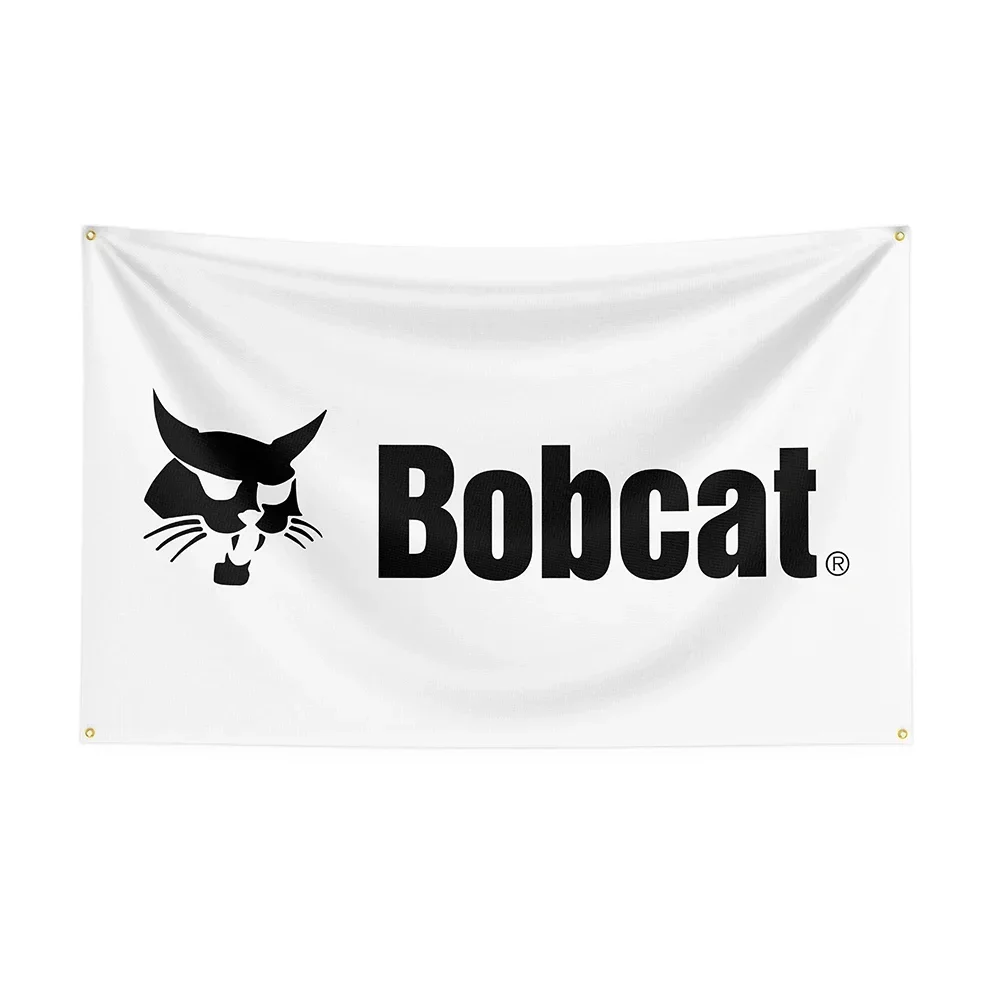 90x50cm Bobcats Flag Polyester Printed Mechanical Tool Banner For Decor -ft Flag Decor,flag Decoration Banner Flag BannerB