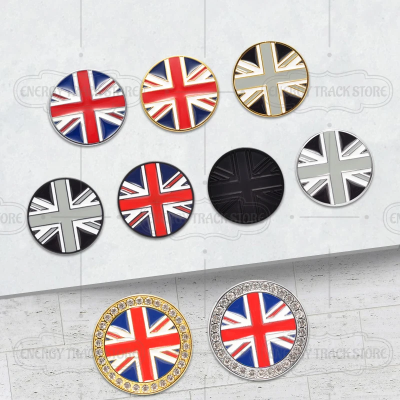 Car Sticker Union Jack British Flag Logo Emblem Side Fender Rear Trunk Badge For Mini Cooper S ONE Clubman Countryman Paceman