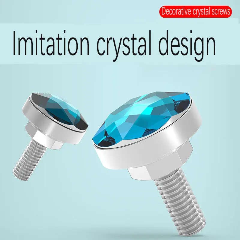 تعديل غطاء المسمار لقطع غيار الدراجات النارية مناسب للسكوتر الكهربائي والسكوتر ولوحة الترخيص المزخرفة برغي M6 العالمي #3