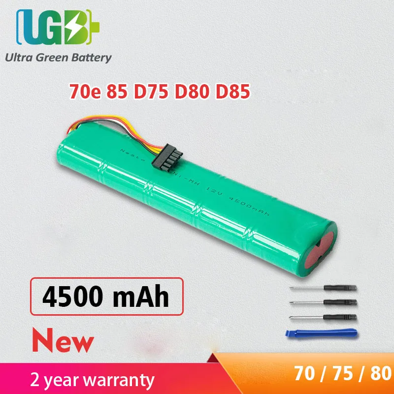 UGB new BotVac 70 75 80 Battery For Neato BotVac d3 d5 70e 75 80 85 D75 D80 D85 Sweeper Accessories Battery