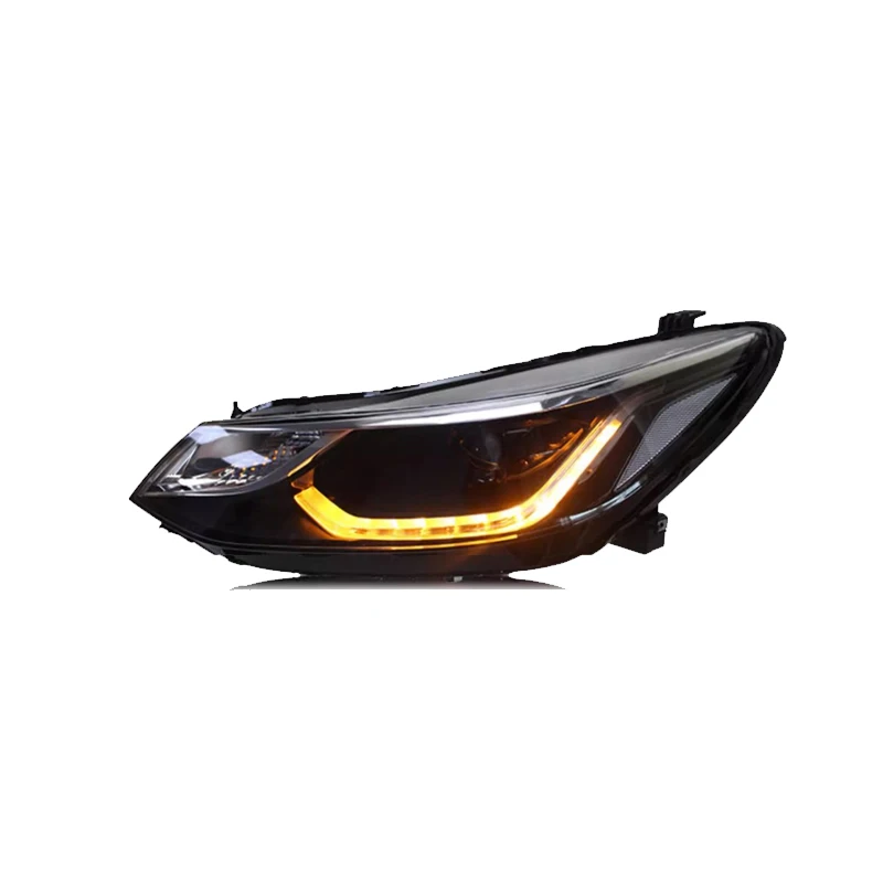 Carro conduziu a lâmpada de cabeça para chevrolet cruze faróis 2016-2019 led farol duplo u led drl h7 hid lente bi-xenon feixe baixo
