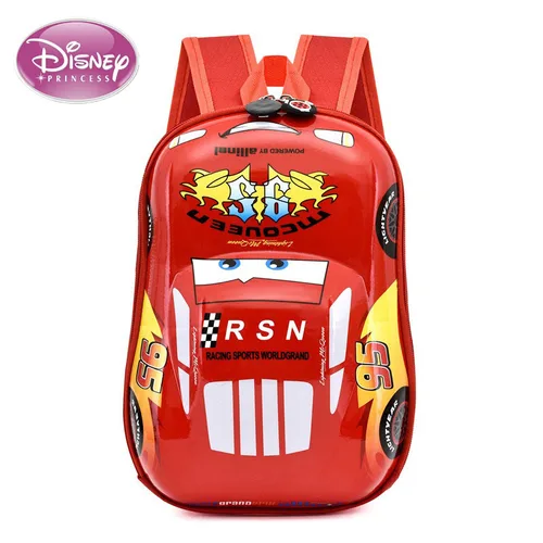Nueva mochila de guardería de carcasa dura McQueen de dibujos animados de Disney para niños y niñas de 3 a 6 años