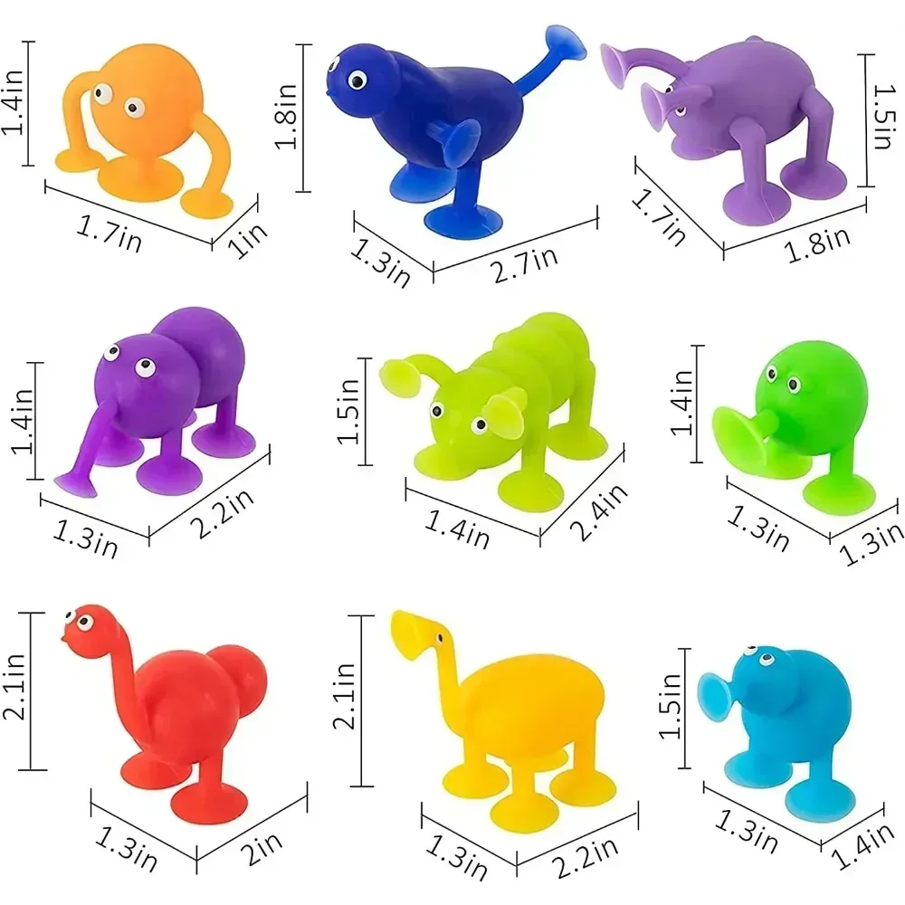 Silicone Animal Shape Building Blocks Toy Suction Game for Kids Stress Release Parent-Child Interactive конструктор большой