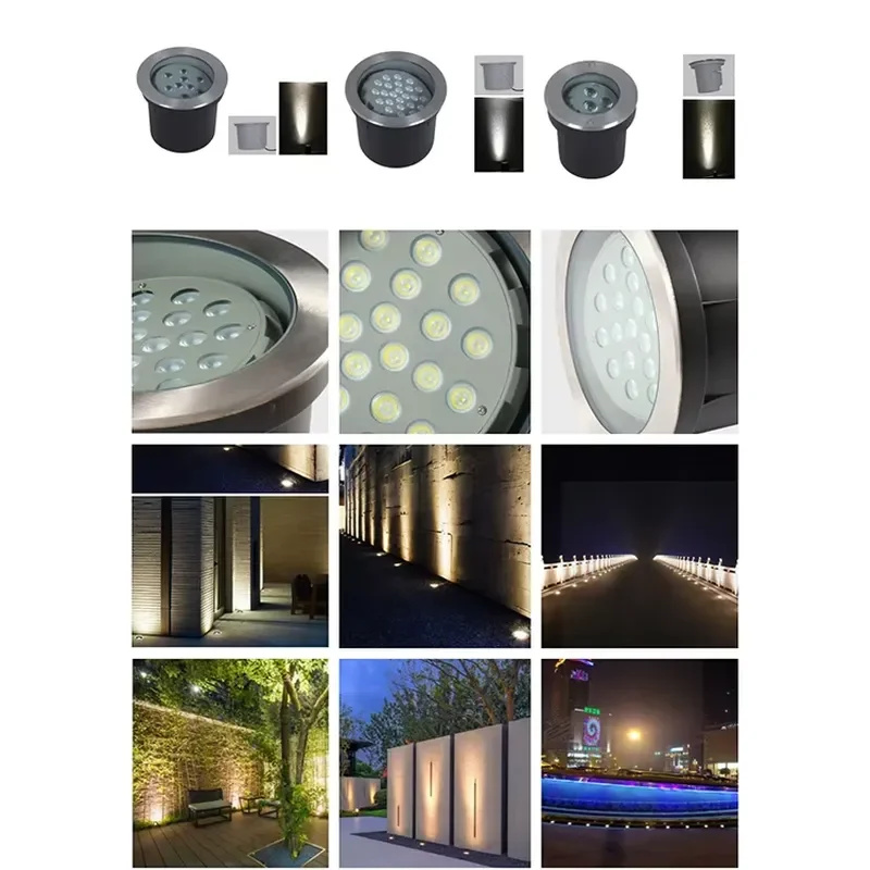 High Quality IP67 Angle-Adjustable LED Underground Light Aluminum Body for Outdoor and Landscape Application for for