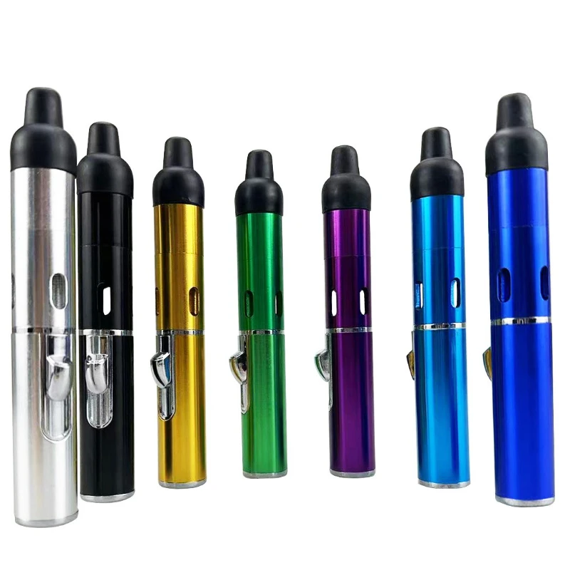 

New Middle Eastern Hot Click N Vape First Generation Metal Pipe Aromatherapy Lighter with Volcanic Stone Cigarette Accessories