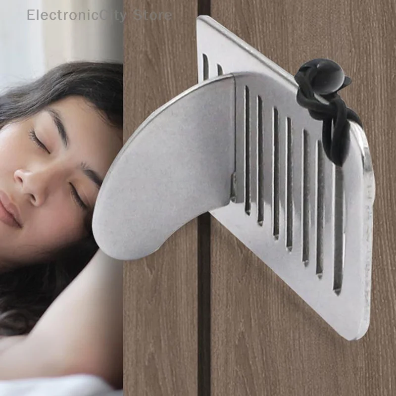 1 قطعة باب السفر المحمولة قفل المنزل السلامة في غرفة فندق شقة النوم الباب سدادة الأمن قفل إضافي للخصوصية الإضافية #5