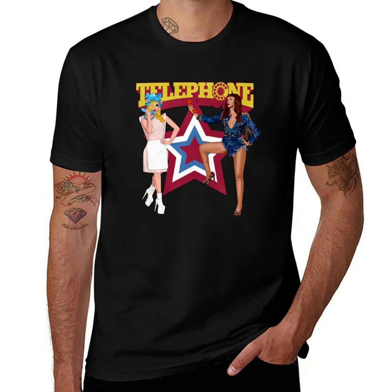 

TELEPHONE T-Shirt Plus Size Solid Color T-Shirt