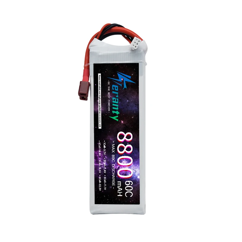 TERANTY 2S Lipo Batterij 7.4V 1500/2200/2700/3000/3300/4200/5200/6000/6800/7800/8800/10400mAh Voor RC Model Speelgoed Vliegtuigen Boot Auto