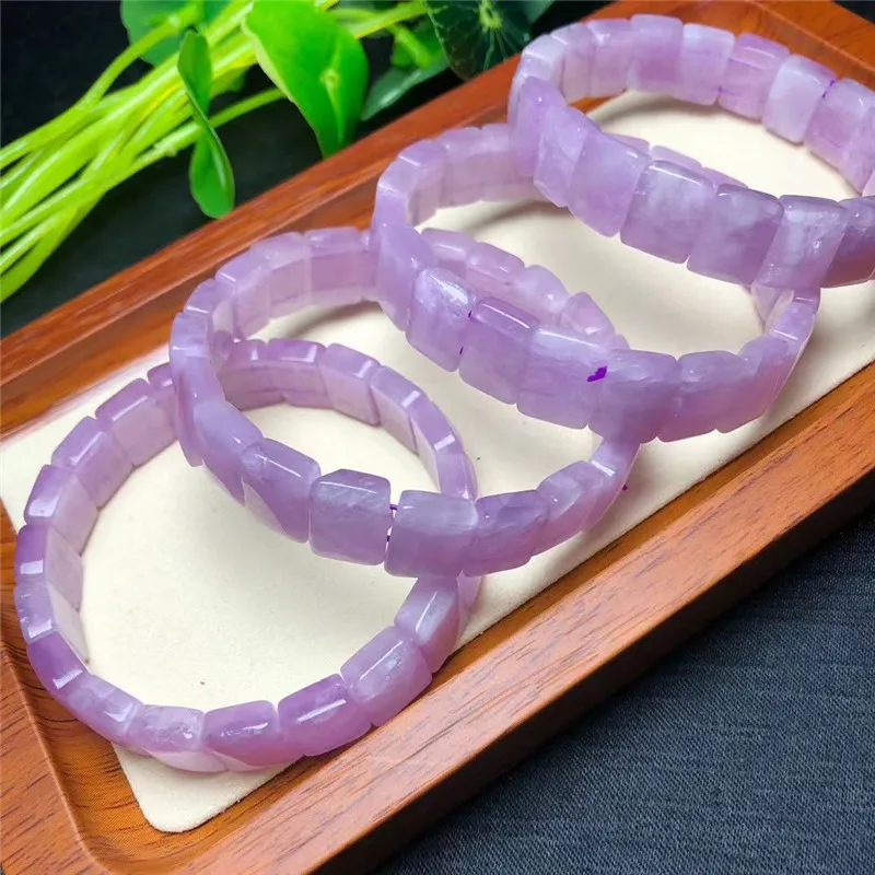 Natural Kunzite Purple Spodumene Stone Crystal Beads For Jewelry Making Findings Diy Bracelet Charm