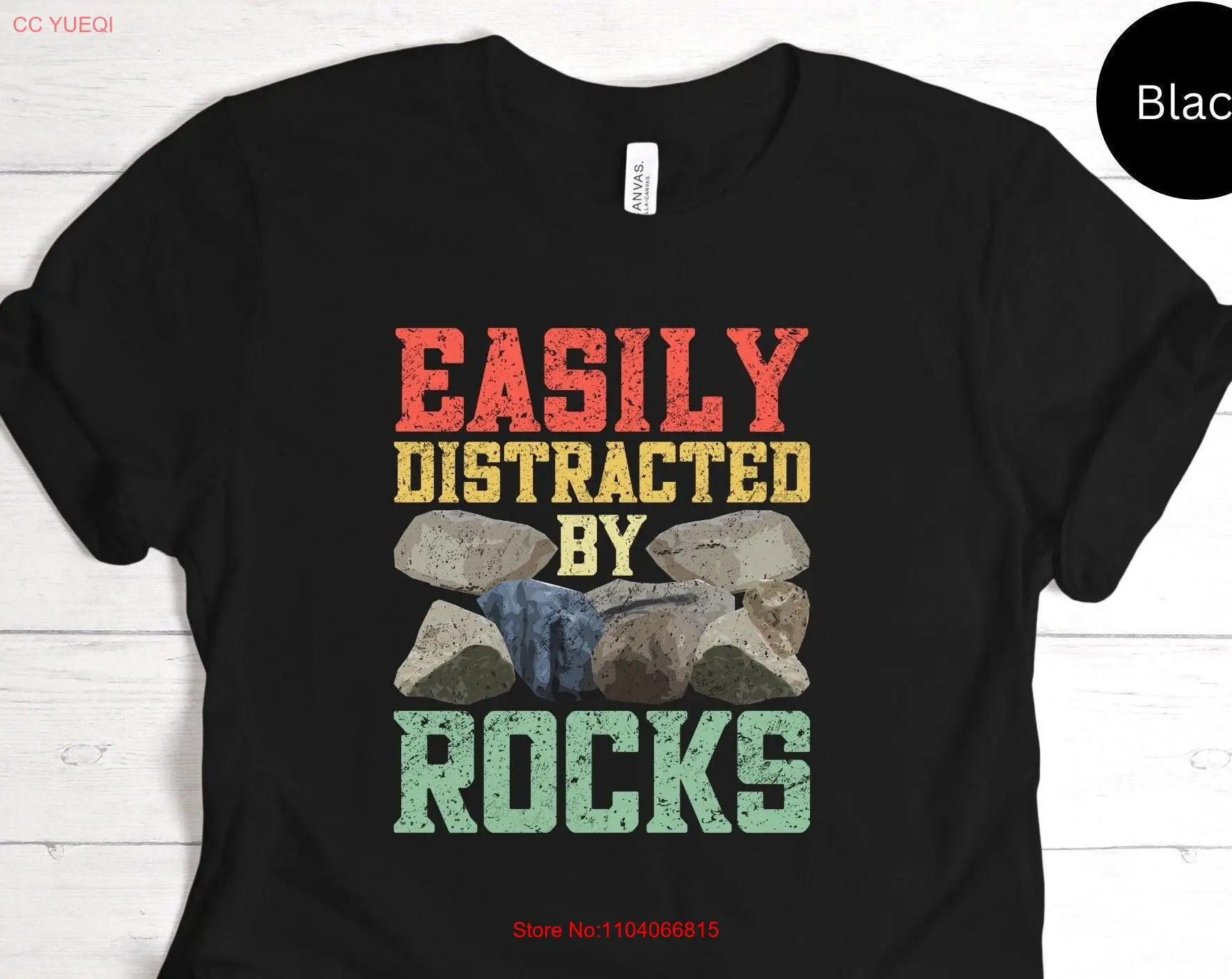 Easily Distracted by Rocks Geologist Geology Student Fossils Minerals Geological Volcanology T shirt SweaT