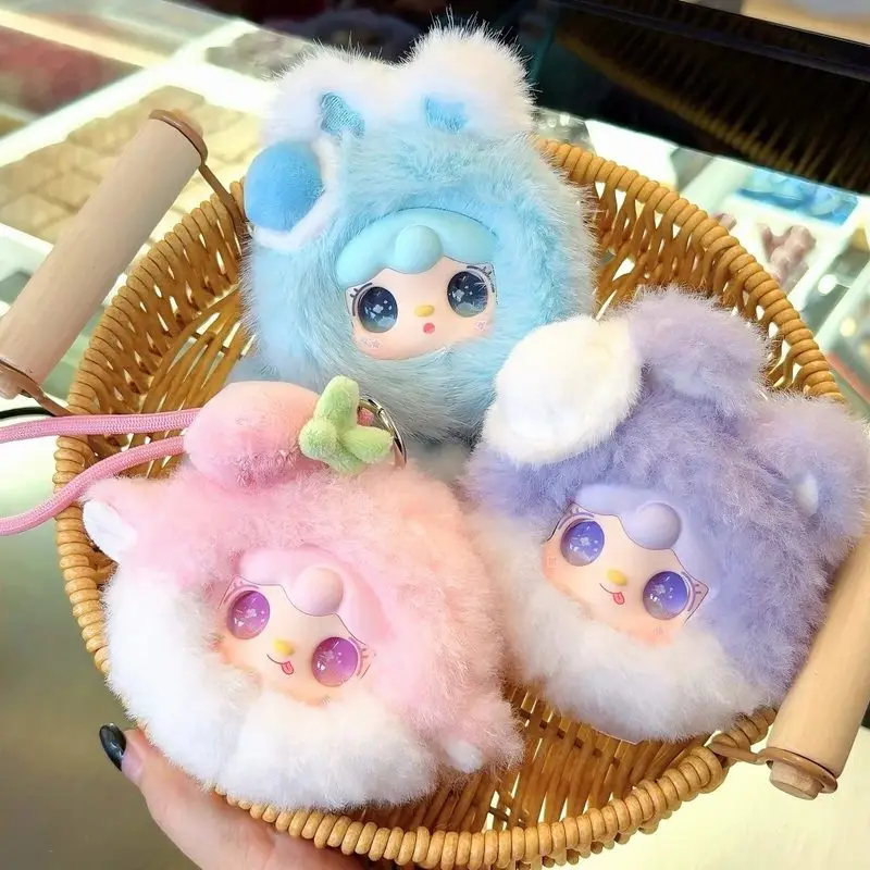 

Genuine Yooki Oxygen Heat Charging Station Mirror Comb Series Blind Box Cute Plush Doll Keychain Bag Charm Gift For Girls Kids