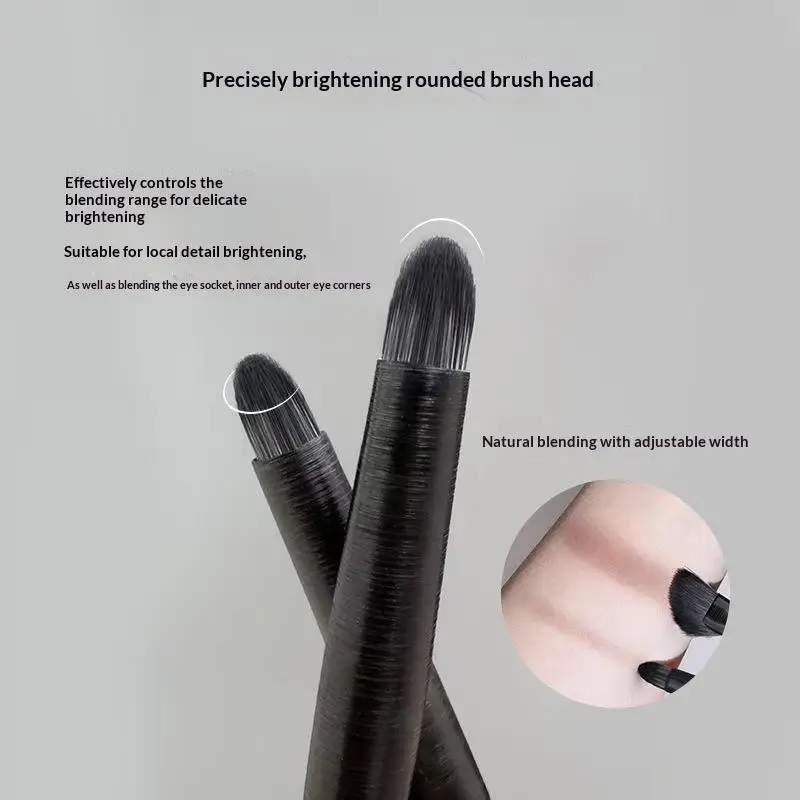 Dual Ended Nose Shadow Contour Brush Soft Flat Seamless  Highlight Brush for Everyday Makeup Use