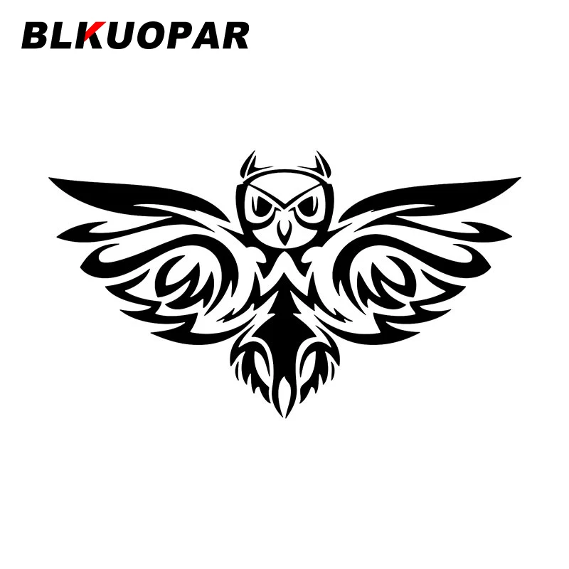 BLKUOPAR Tribal Owl Silhouette Car Stickers Personality Creative Decal Windows Trunk Air Conditioner Motorcycle Car Accessories