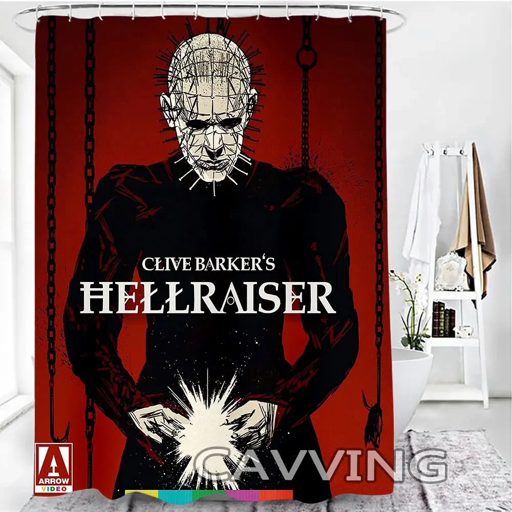 hellraiser 3D Printed Shower Curtain Waterproof Bathroom Curtain Anti-slip Bath Mat Set Toilet Rugs Carpet   R01