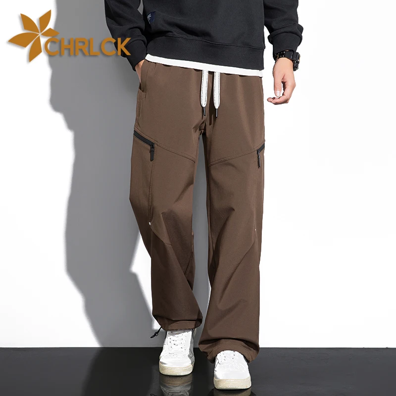 CHRLCK Men's Waterproof Hiking Pants Quick Drying Fashion Cargo Pants Breathable Trousers Fishing Camping Outdoor Sport Pants