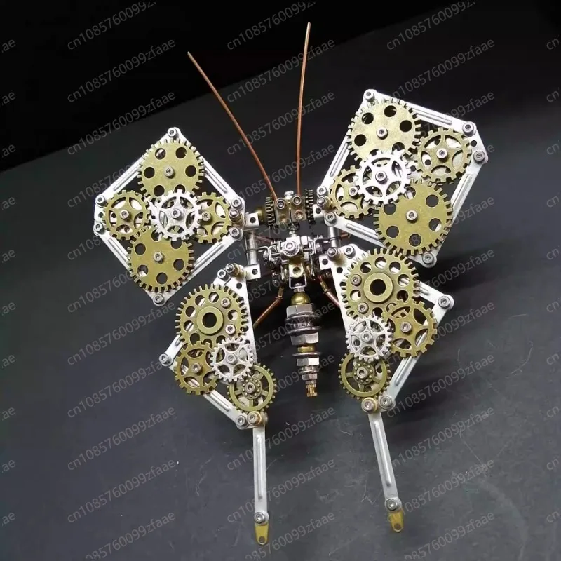 Steampunk Butterfly 3D Metal DIY Model Creative Ornament