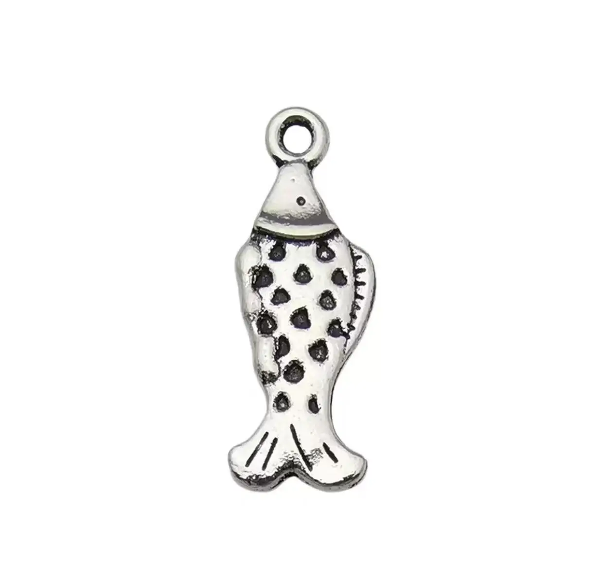 

25pcs 25*10mm Zinc alloy metal Lovely fish design pendants for handmade HWZF0030
