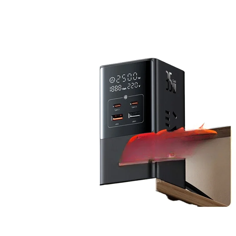 *Intelligent digital display socket, desktop charging station, socket, multi-port USB fast charging, plug-in board, office use