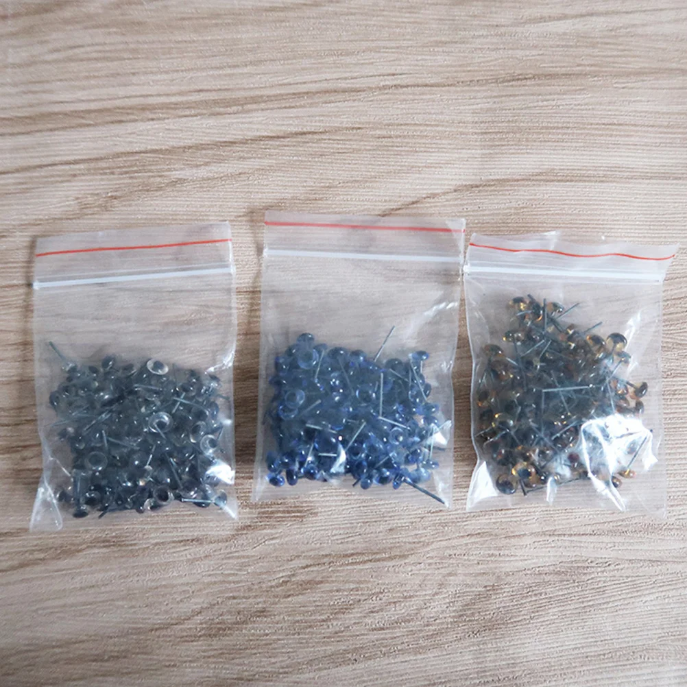 150쌍 DIY 동물 눈 5mm 투명 안전 플라스틱 블루 브라운 클리어 공예용 가정 프로젝트용 투명 눈