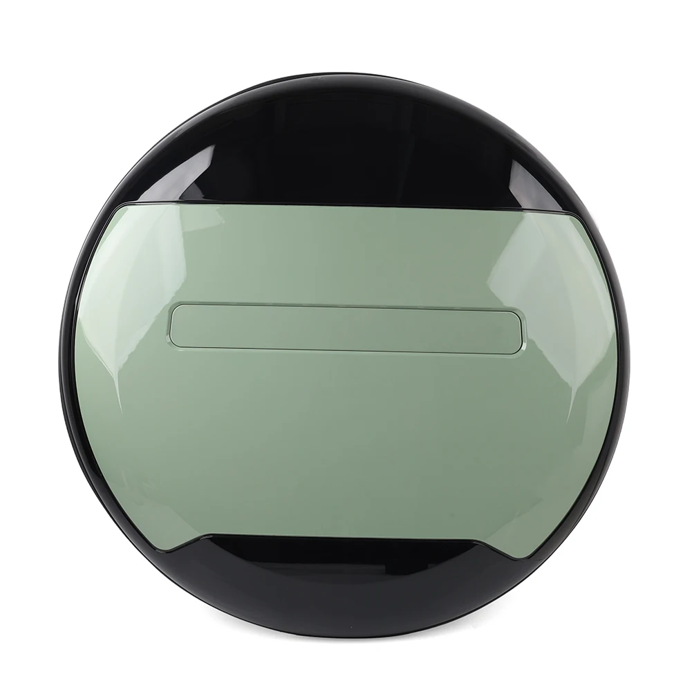 VPLEW0143 Rear Spare Tire Wheel Cover Cap 1pc For Land Rover Defender 2020-2023 2024 ABS Grasmere Green + Glossy Black