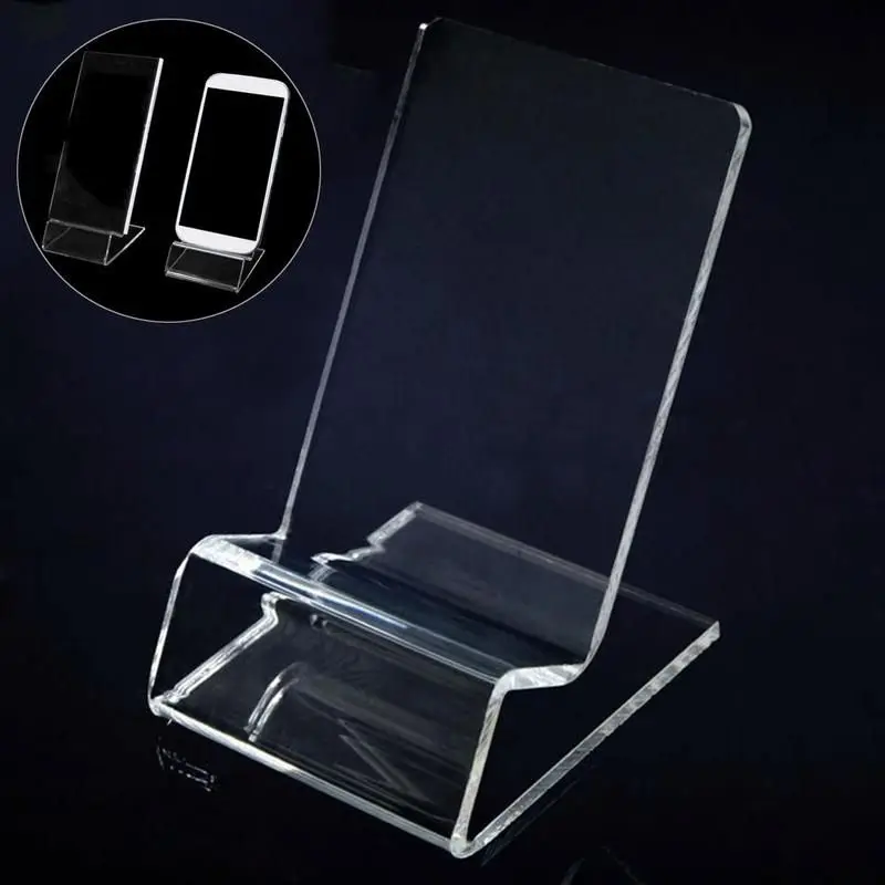 Unique Practical Chair Shape Mount Holder Cellphone Stand Hot Sell Universal Display Stand for Mobile Cellphone Clear Acrylic