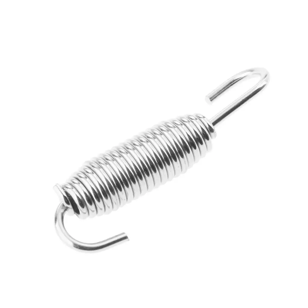 Mola de escape de aço inoxidável para motocicleta 57mm silenciador de 2,24 polegadas