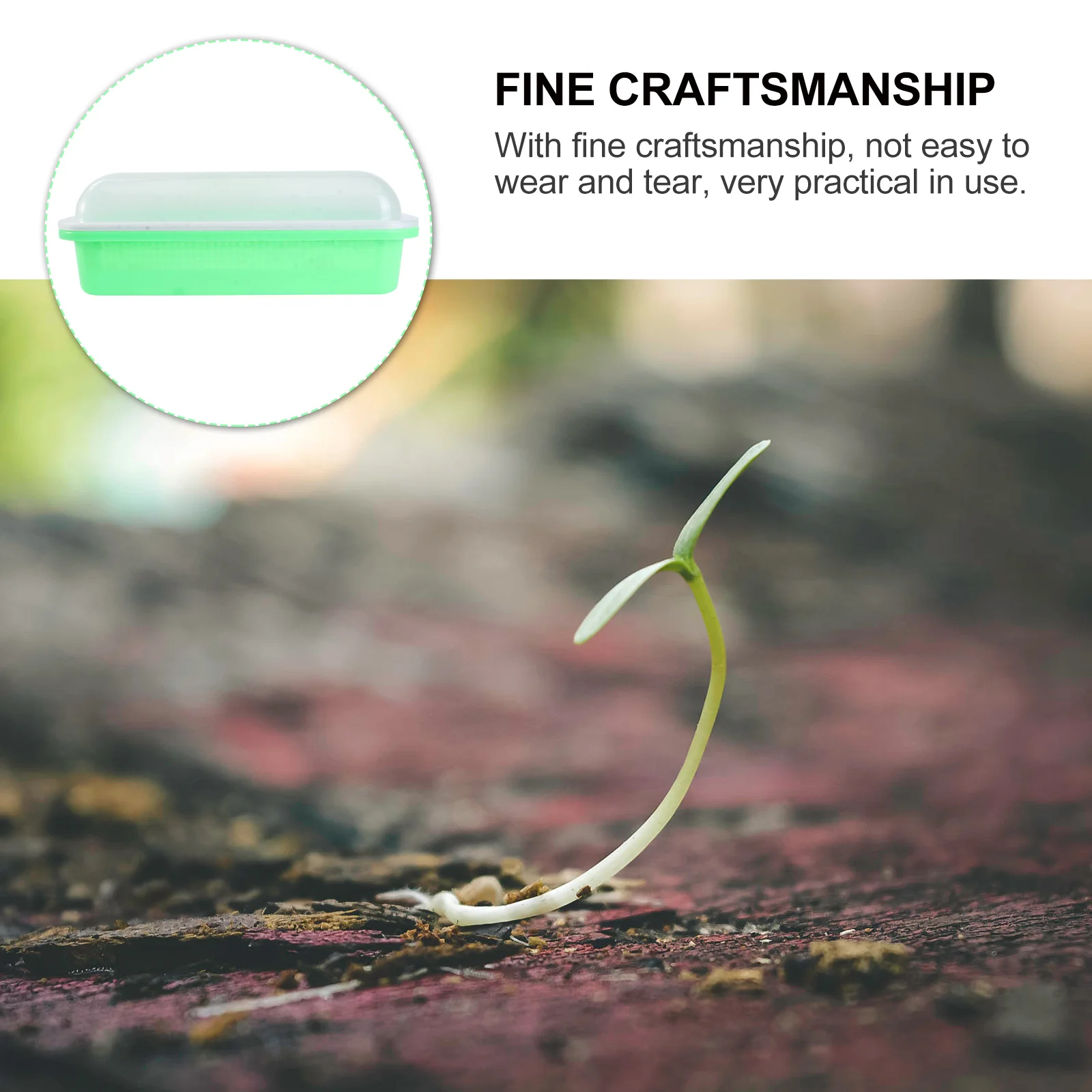 

1 шт., противень для проращивания с крышкой, беспочвенный лоток для посадки дома и сада, быстрая проростка, высокая скорость падения, детский горшок для выращивания воды