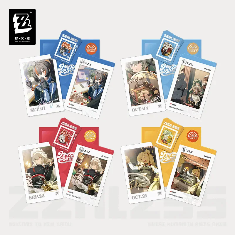 

[Genuine] miHoYo Game Zenless Zone Zero HB2U Series Birthday Commemorative Set Lycaon Zhu Yuan Anime Ornament Cosplay Xmas Gifts